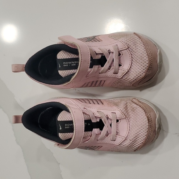 Nike Downshifter Pink Grey Sneakers Size 10C - Picture 1 of 8